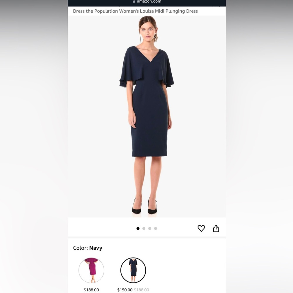 Dress the Population black dress